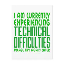 Technical Difficulties postcards by TheGalacticGroundhog Technical Difficulties postcards