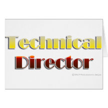 Technical Director (Text Only) Greeting Cards