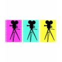 Technicolor Camera Womens T-shirt