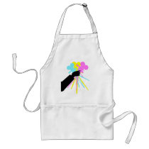 Technicolor Love Bouquet aprons