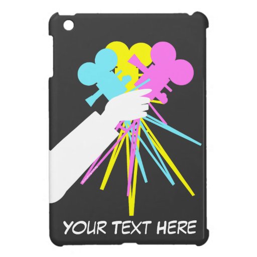 Technicolor Love Bouquet of Movie Cameras for iPad Cover For The iPad Mini