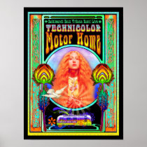 Technicolor Motor Home Band Poster Design