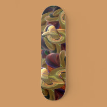 Technicolor Tangle skateboards by Perlyyyy Technicolor Tangle skateboards