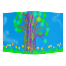 Technicolor Tree 3-Ring Binder