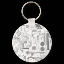 techno computer chip hard drive vector experiment  keychains