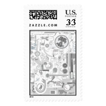 techno computer chip hard drive vector experiment postage by dannyglix techno computer chip hard drive vector experiment postage