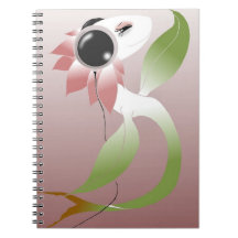Techno Flower Rose (Notebook)