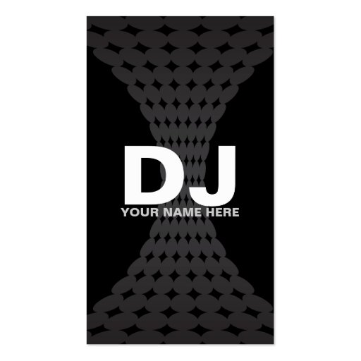 Techno Gradient  DJ Business Cards