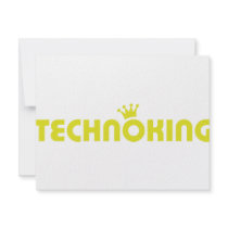 techno king icon invitations