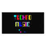 Techno Music heart Photo Card Template