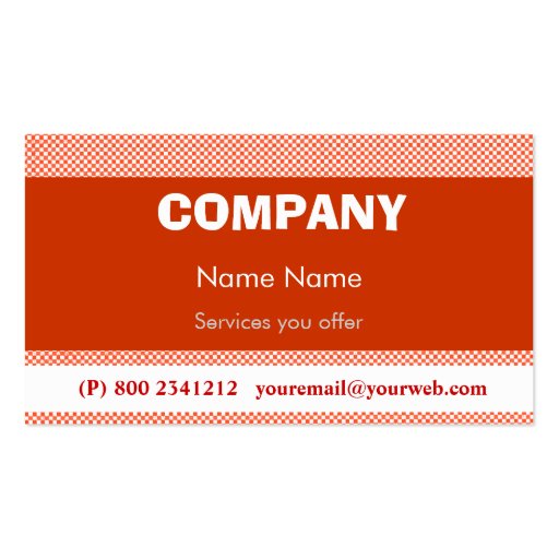 Techno Pop Retro Business Card (front side)