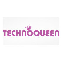 techno queen icon photo cards