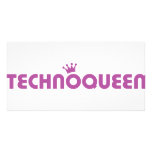 techno queen icon photo cards
