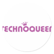 techno queen icon stickers