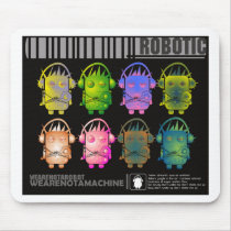 Techno Robot II mousepads by GenderTrends Techno Robot II mousepads
