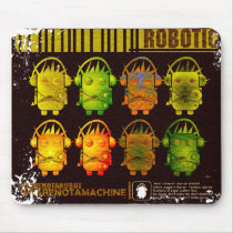 Techno Robot Mouse Pads