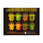 Techno Robot Post Card