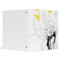 Techno Tako Girl 3-Ring School Binder