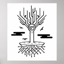 Techno Tree posters