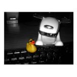 "Technologic" Rubber Duck Postcard