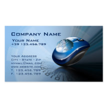 Technological background business card