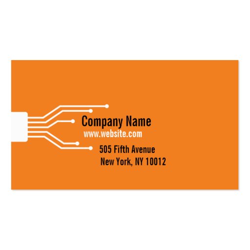 Technology Business Card (front side)