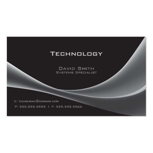 Technology Business Card Templates (front side)