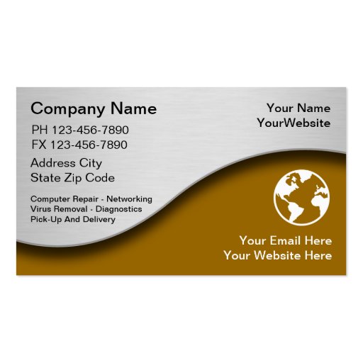 Technology Business cards (front side)