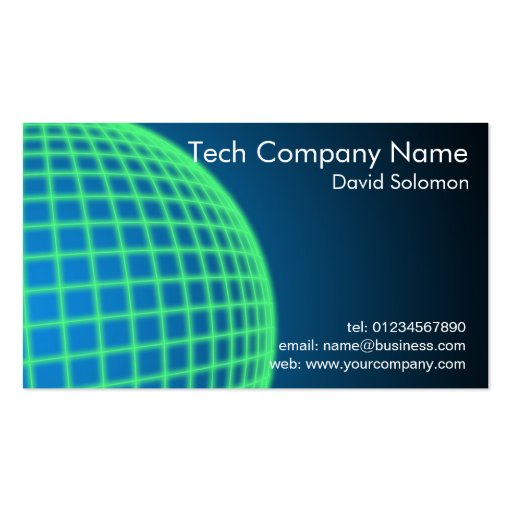 Technology Company Business Business Cards (front side)