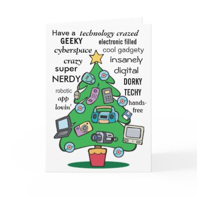 technology digital geeky christmas card Zazzle_card technology digital geeky christmas card Zazzle_card