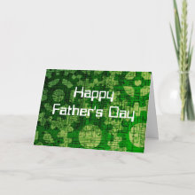 Technology Happy Father's Day Card - A cute tech themed father's Day Card for the engineer or tech head in your life, if you do not like the cheesy greeting inside, by all means go ahead and change it!