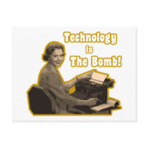 technology_is_the_bomb postcards by TShirtLitter technology_is_the_bomb postcards