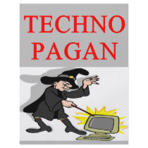 technology pagan joke flyer