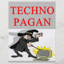 technology pagan joke flyer