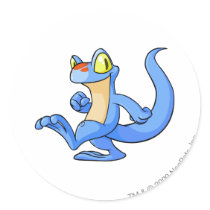 Techo Blue stickers
