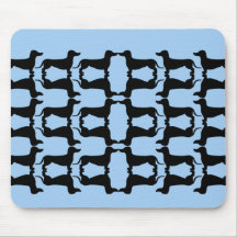 Teckel black and blue mousepads