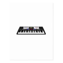 Teclado moderno Synth: modelo 3D: Postal