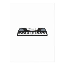 Teclado moderno Synth: modelo 3D: Tarjetas Postales