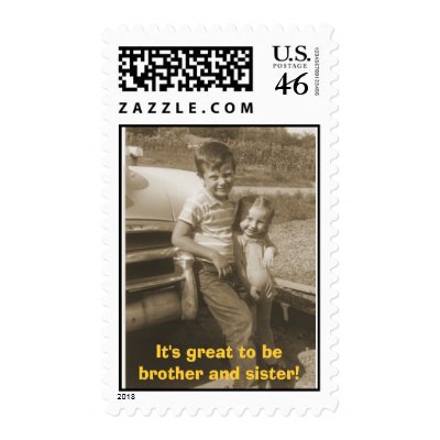 Ted and Bonnie Postage Stamp by JohnLionheart