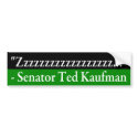 Ted Kaufman, Asleep Bumper Sticker bumper stickers by irregulargoods Ted Kaufman, Asleep Bumper Sticker bumper stickers