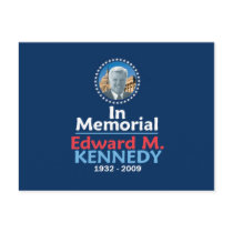 Ted Kennedy Memorial Postcard