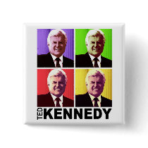 Ted Kennedy - Pop Art Button by inauguration_2009 Ted Kennedy - Pop Art Button