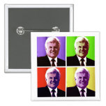 Ted Kennedy - Pop Art Button