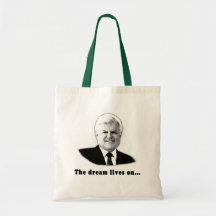 Ted Kennedy The Dream Lives On Canvas Bags
