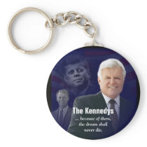 Ted Kennedy with JFK and RFK Collectors Key Ring Keychain