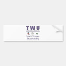 Ted Williams  Homeless Broadcasting Bumper Stickers