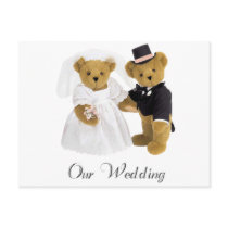 teddie wedding postcards