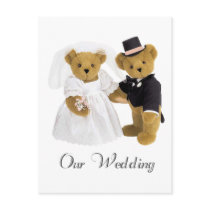 teddie wedding postcards