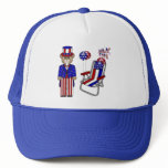 Teddies 4th of July Chair Trucker Hats