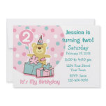 Teddy Bear 2nd Birthday Invitation